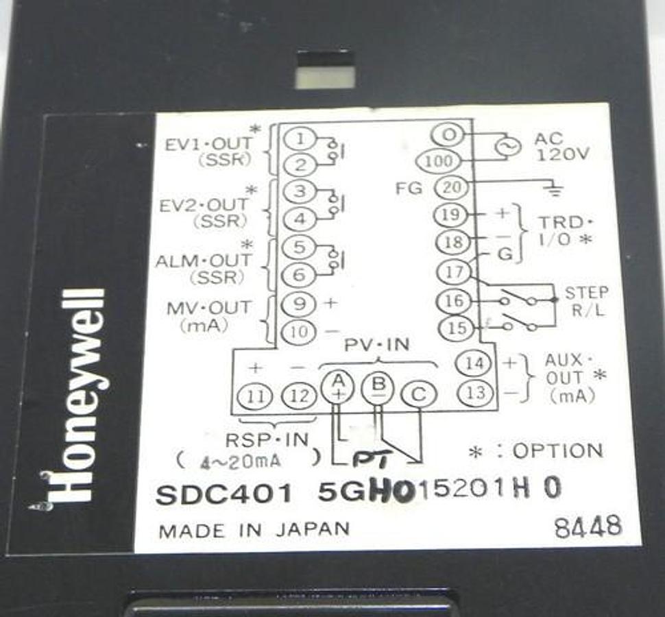 Used HONEYWELL SDC401 PROCESS CONTROL SDC4015GH015201H0