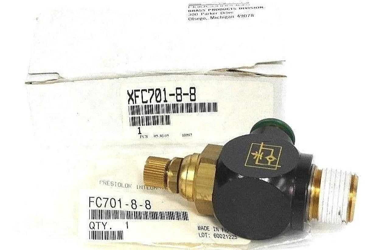 Used NIB PARKER XFC701-8-8 BRASS CONTROL VALVE XFC70188