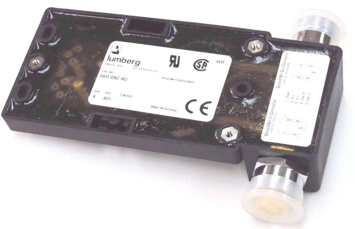 Used NIB LUMBERG 0931-DNC-302 DISTIBUTION BOX DEVICENET PASSIVE 8-PORT 0931DNC302