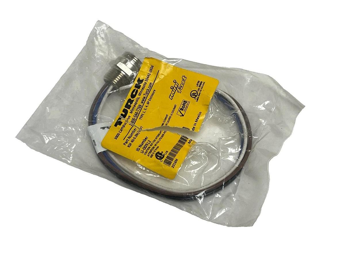 Turck RSF 40-0.3M/NPT Minifast Receptacle 4-Pin Male 7/8" 0.3M - NEW SURPLUS