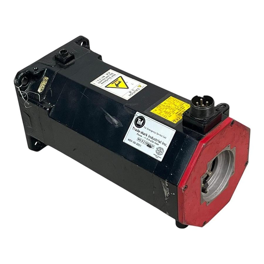 Used Fanuc Alpha iF 30/3000 Servo Motor A06B-0253-B400 Missing Encoder AS-IS / PARTS