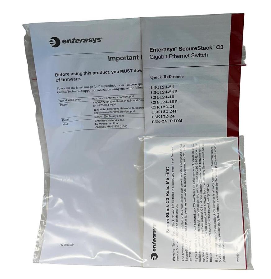 NEW ENTERASYS FOXBORO P0973HA / C3K172-24 I/A SERIES C3 MGBIC 24-PORT EtherNET