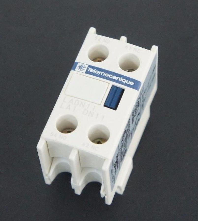 Used LOT OF 2 NIB TELEMECANIQUE LADN11 AUXILIARY CONTACT BLOCKS 038383