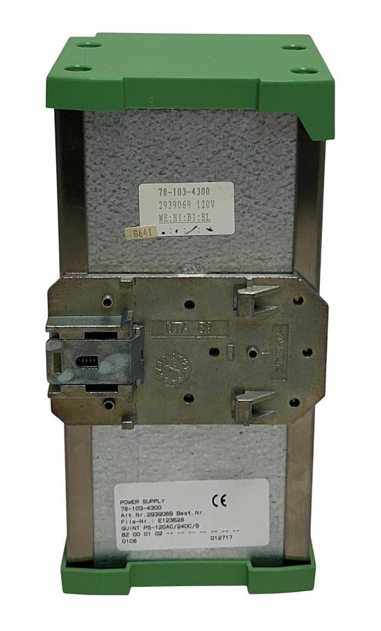 Used PHOENIX CONTACT QUINT PS-120AC/24DC/5 / 2939069 POWER SUPPLY 78-103-4300 USNP