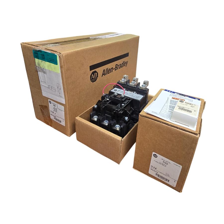 Used ALLEN BRADLEY 509-DOD SER 1 NEMA SIZE 3 STARTER 120V 500F-DOD930 W/592-EUTD NSMP