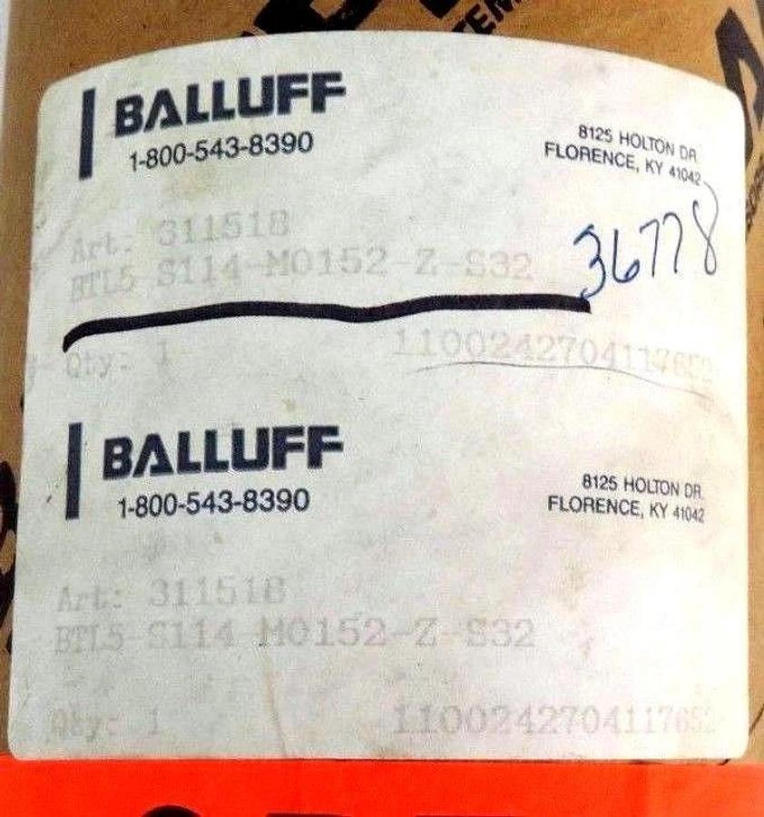 NIB BALLUFF BTL5-S114-M0152-Z-S32 MICROPULSE TRANSDUCER BTL5S114M0152ZS32