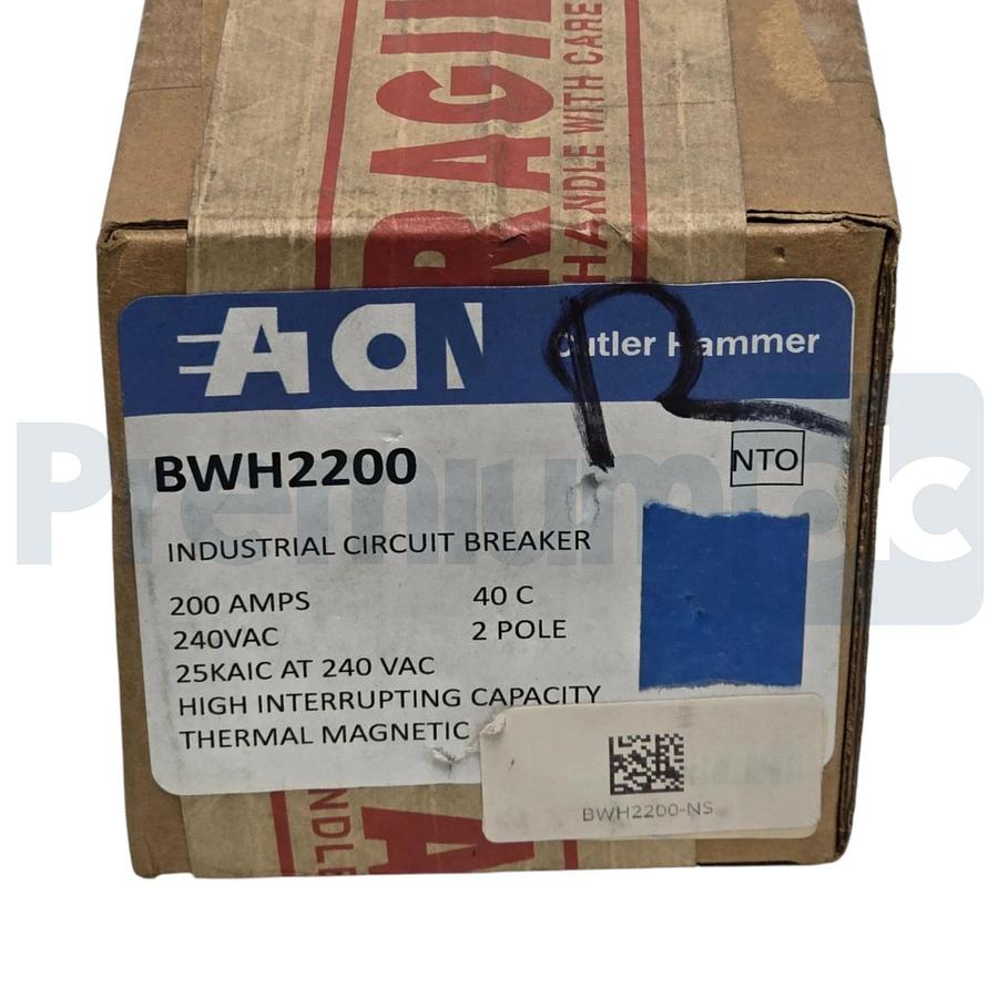 Eaton Cutler-Hammer BWH2200 BR Main Circuit Breaker 200A 2P 120/240V 25kA NSNP 786676460606