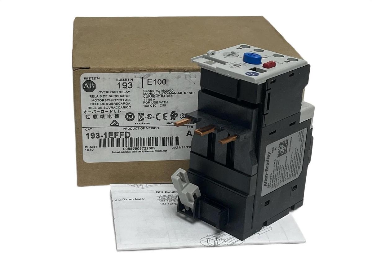 Allen Bradley 193-1EFFD Ser A Electronic Overload Relay 20-100A - NSMP