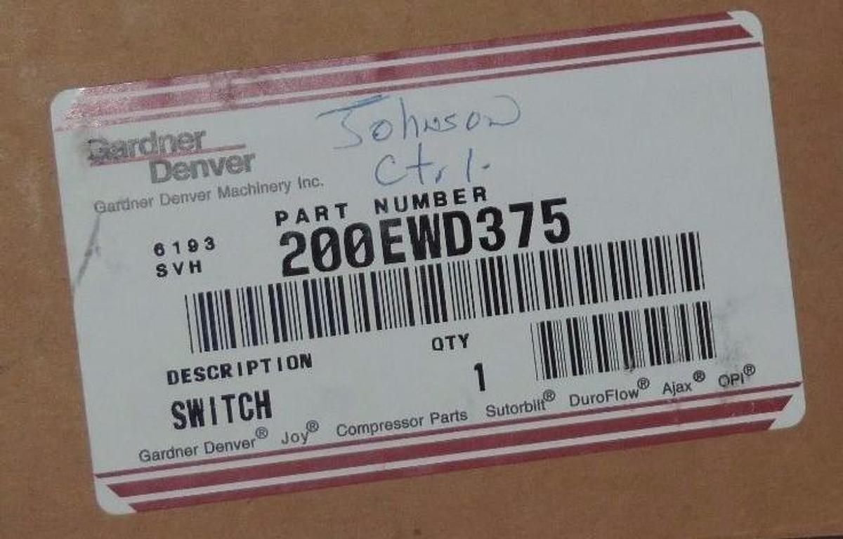 Used NEW GARDNER DENVER 200EWD375 GEMS SERIES LS-800 LEVEL SWITCH