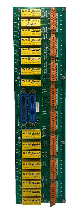 Used HONEYWELL 51304439-100 Iso Dig Input Board Rev D, 15 GRAYHILL 70YY20010 RELAYS