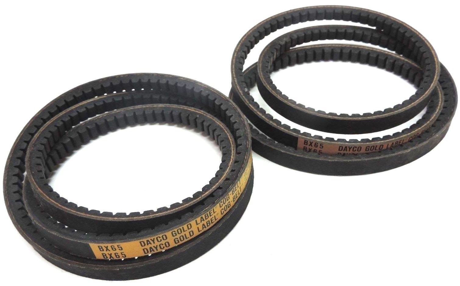 Used LOT OF 2 NEW DAYCO BX65 GOLD LABEL COG BELTS
