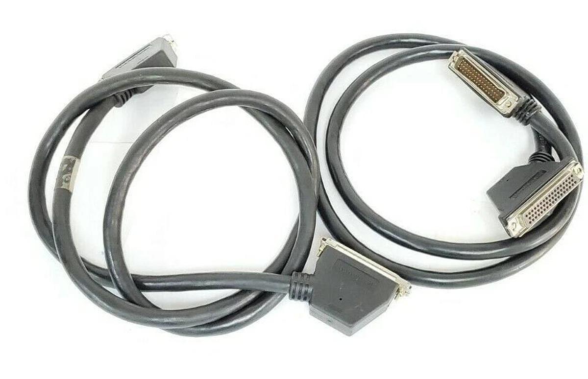 Used LOT OF 2 HONEYWELL 628-2002 PARALLEL I/O DOUBLE END PORT CABLES 6282002