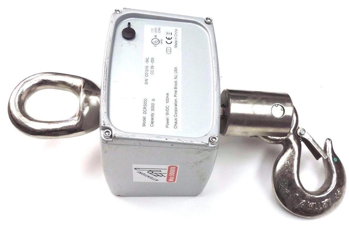 Used OHAUS 3000 SERIES DCR5000 CRANE SCALE CAPACITY: 5000 LBS