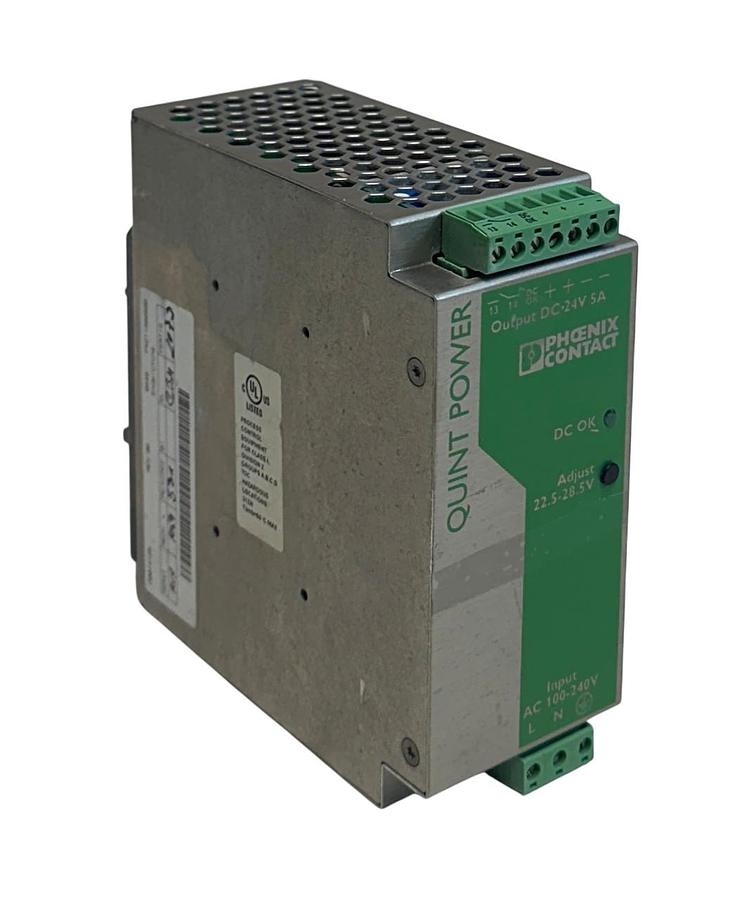 Used PHOENIX CONTACT QUINT-PS-100-240AC/24DC/5 / 2938581 QUINT POWER SUPPLY 24V USNP