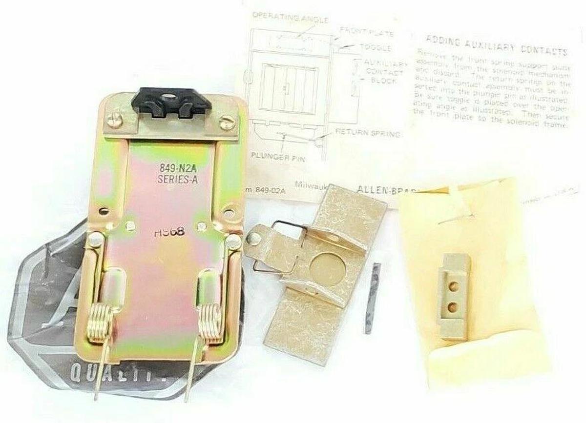NEW ALLEN-BRADLEY 849-N2A SER. A PNEUMATIC TIMING RELAY AUXILIARY CONTACT KIT