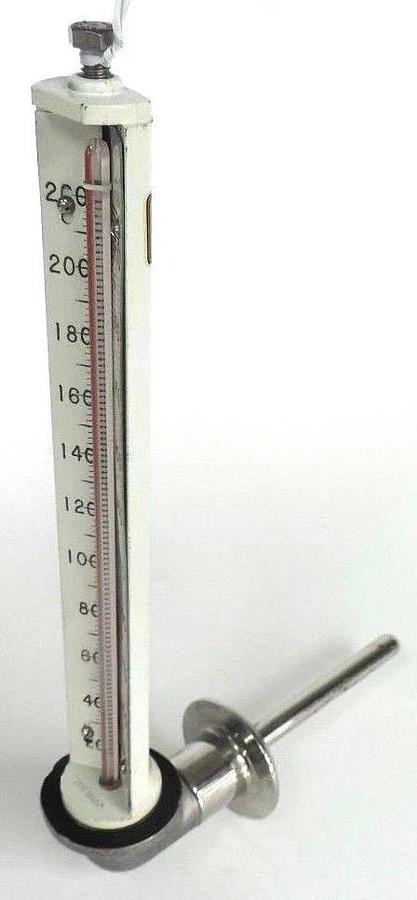Used TAYLOR CLEANLINER 20-200 DEGREE INDUSTRIAL THERMOMETER W/ PROBE