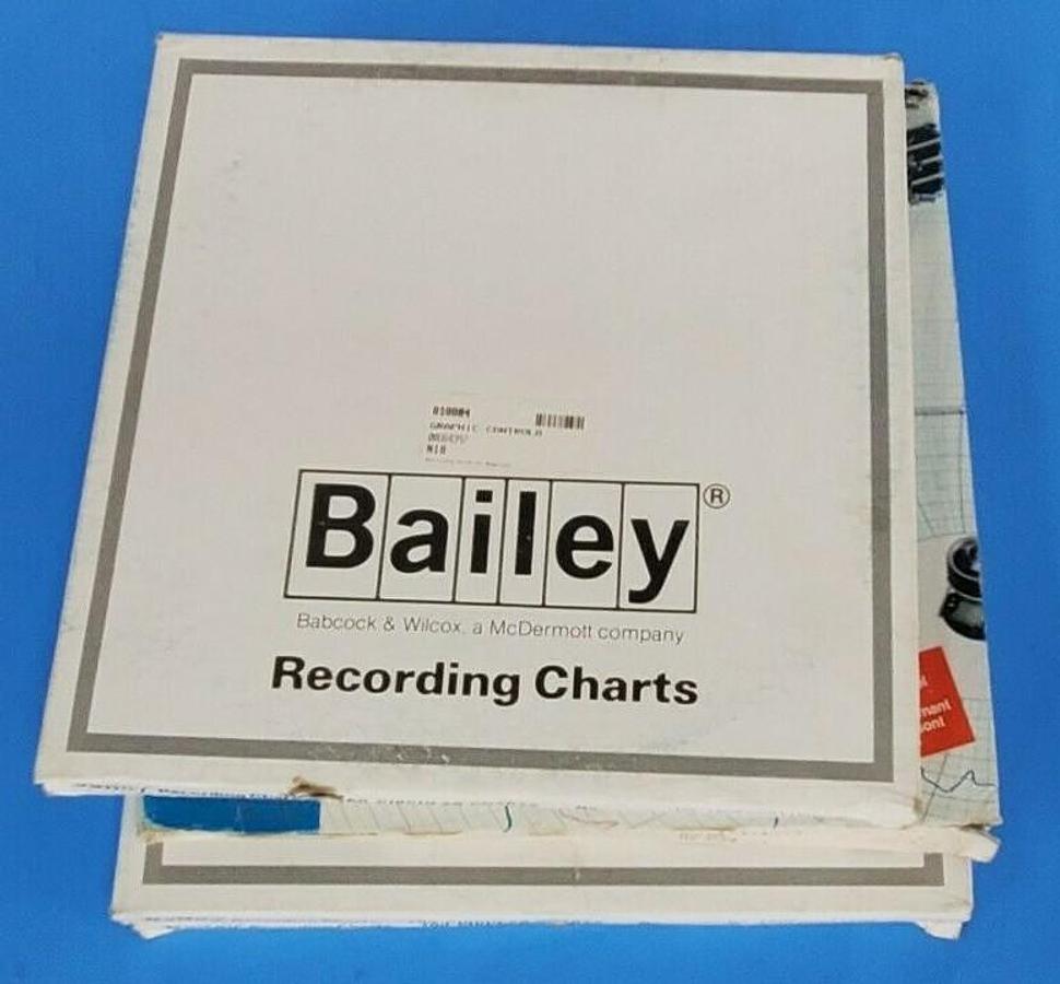Used LOT OF 4 NEW BOXES OF 100 BAILEY 00864397 CHART PAPERS 11 1/8IN 150F600T150P