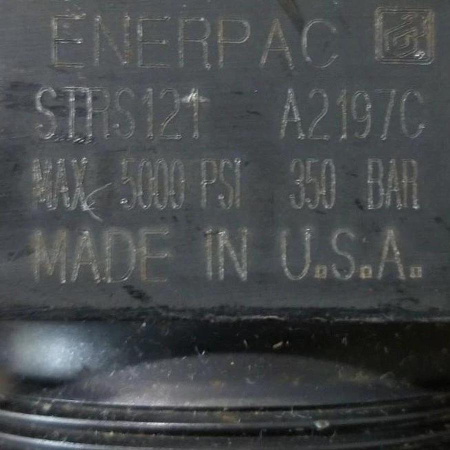 Used ENERPAC STRS-121 SWING CLAMP CYLINDER A2197C 5000PSI MAX 350 BAR STRS121