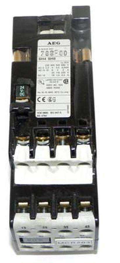 Used AEG 910-302-788-00 CONTACTOR 91030278800 6 POLE 24V DC 2 NC 20AMP SH880E