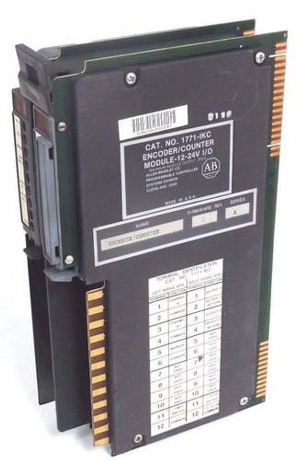 Used ALLEN BRADLEY 1771-IKC ENCODER COUNTER MODULE SER A FW REV G 12-24V 1771IKC