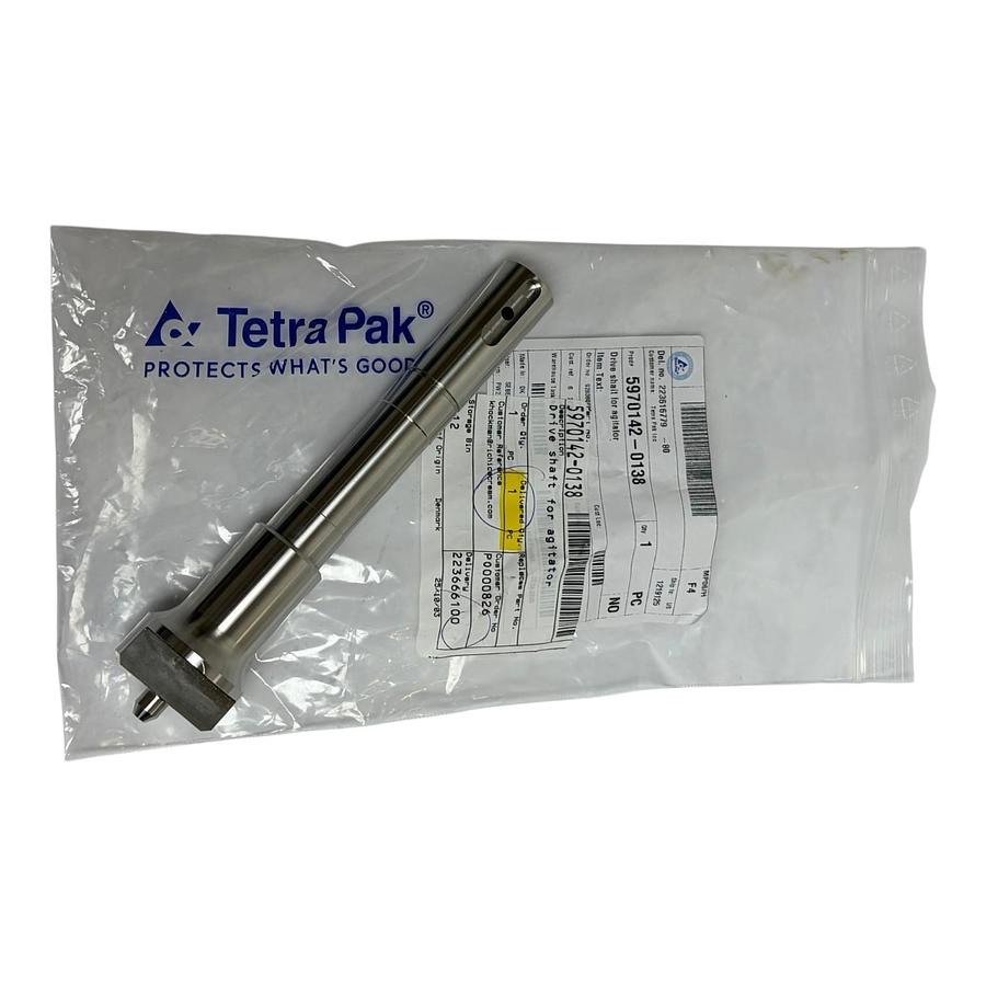 Used Tetra Pak ID2000 Drive Shaft for Agitator 5970142-0138 Stainless Steel New