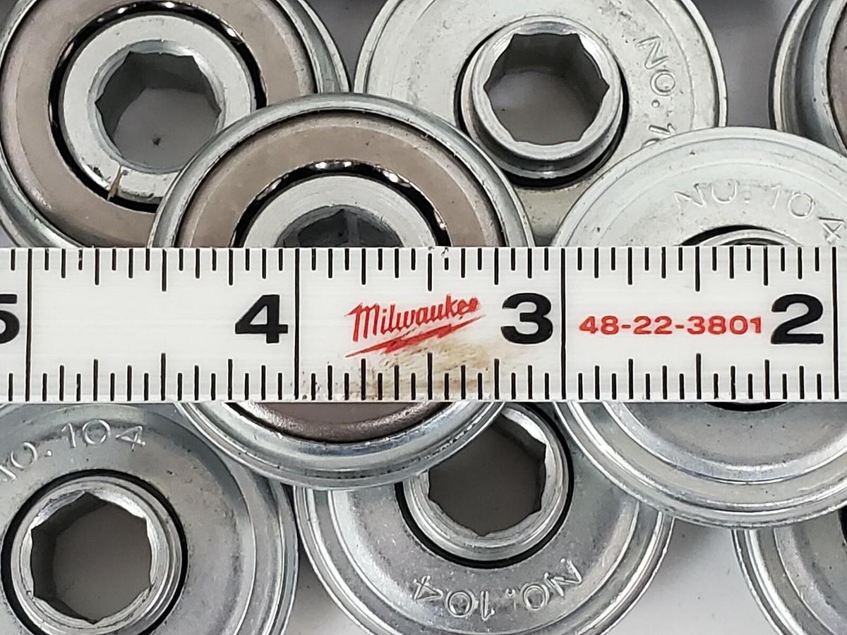 Used LOT OF 18 GENERIC NO. 104 BALL BEARINGS