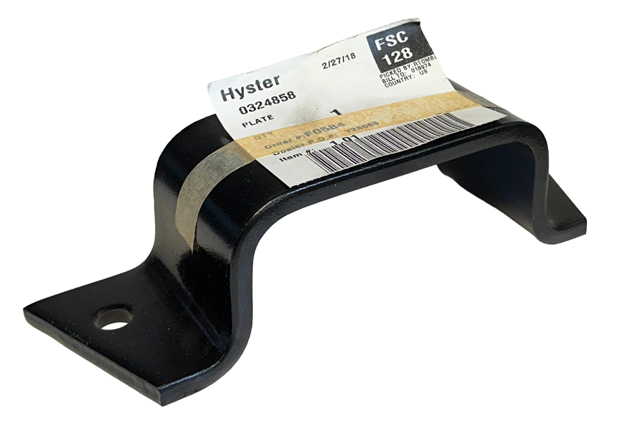 Used HYSTER 0324858 / HY0324858 OEM PLATE FOR FORKLIFT NSNP