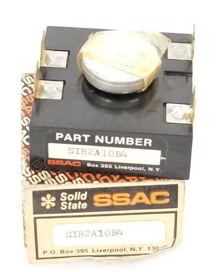 Used NIB SSAC SIR2A10B4 SOLID STATE RELAY-ISOLATED