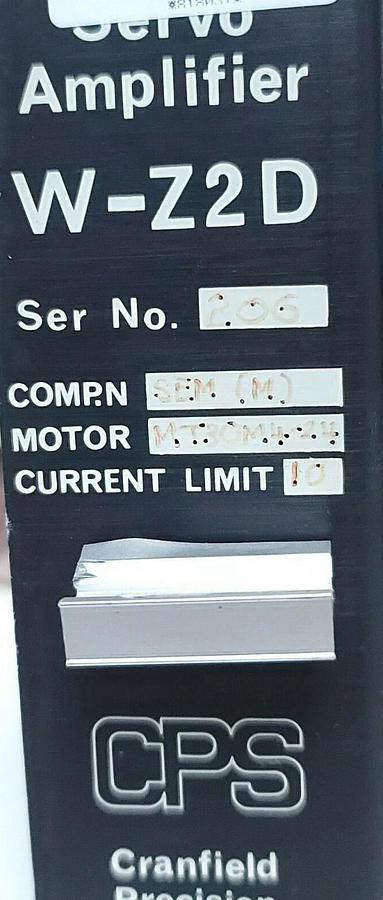 Refurbished REPAIRED CPS W-Z2D SERVO AMPLIFIER CRANFIELD PRECISION SYSTEMS WZ2D