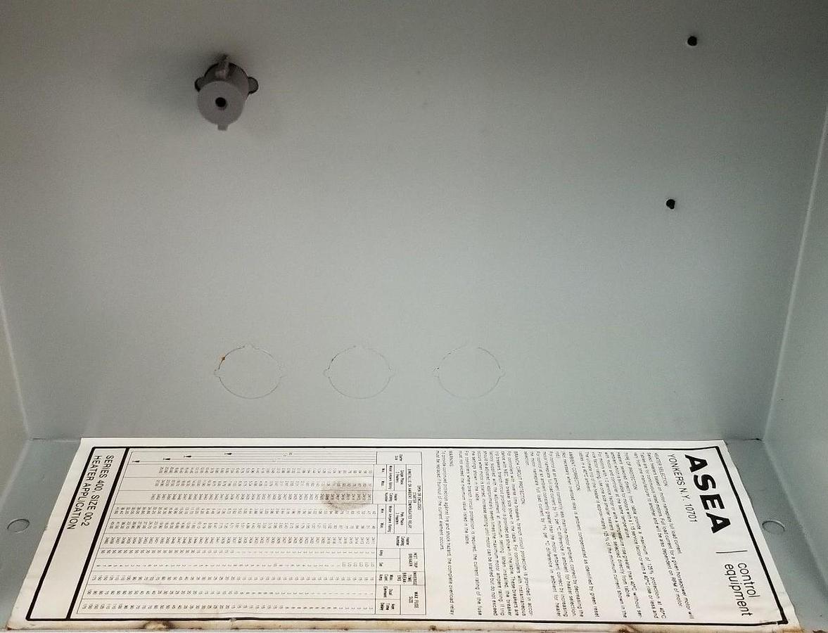 Used NEW ASEA BROWN BOVERI 400A130P STARTER 27A, 600VAC, TB159-1 , 120V, 60HZ