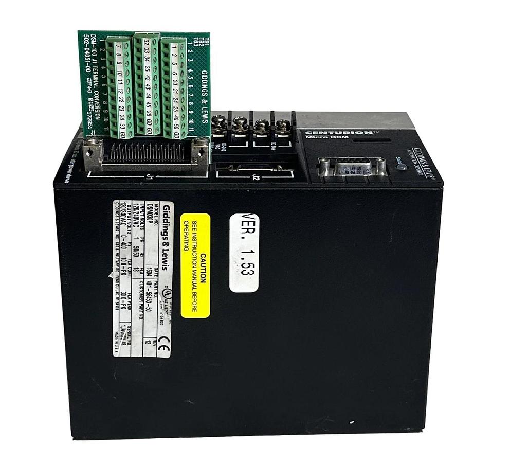 Used GIDDINGS & LEWIS 401-56453-50 / DSM030P CENTURION Micro DSM DRIVE 120/240VAC