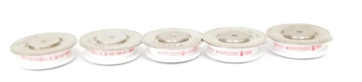 Used LOT OF 5 WESTCODE 143-126-011 RECTIFIER THYRISTORS 143126011