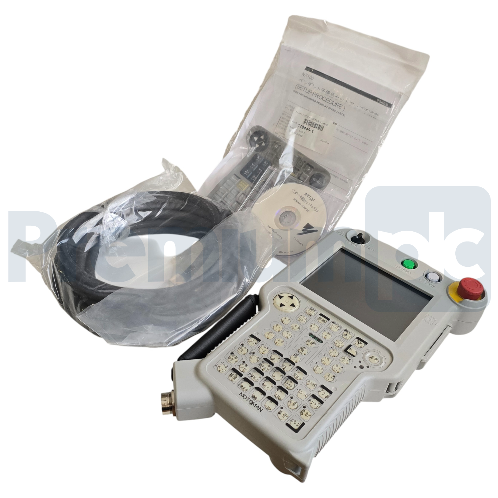 Used Yaskawa Motoman JZRCR-NPP01B-1 NX100 Teach Pendant | 6.5" Color LCD | E-Stop NEW
