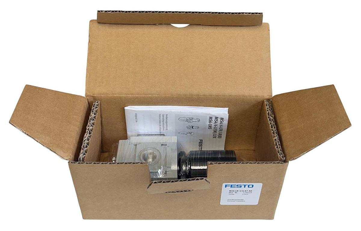 Used NEW FESTO MS4-LR-1/4-D7-AS / 529419 PRESSURE REGULATOR 1/4'' NPT NSMP