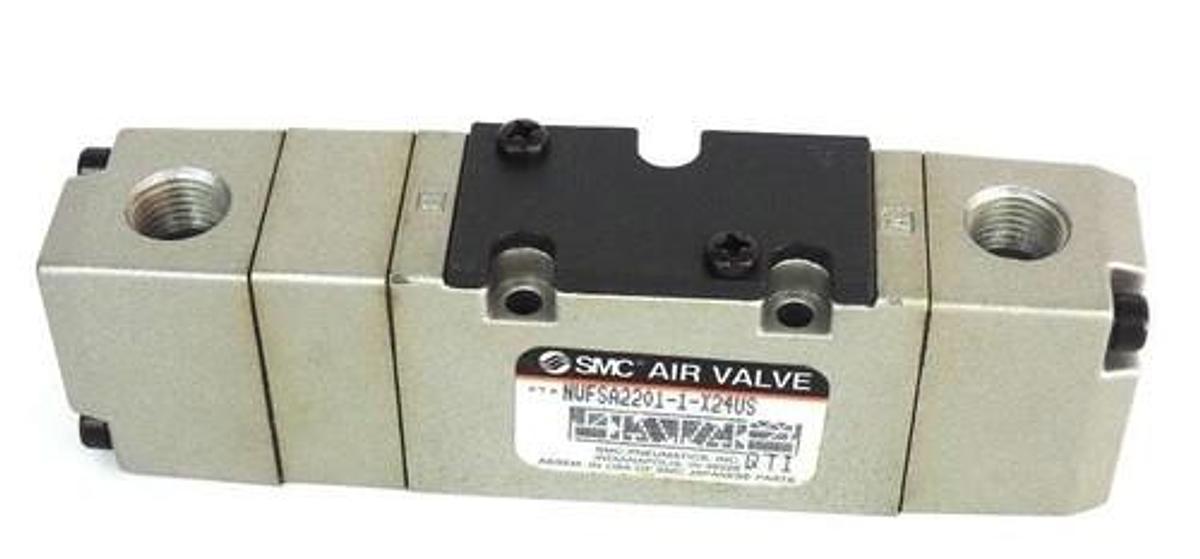 Used NEW SMC NVFSA2201-1-X24US AIR VALVE NVFSA22011X24US