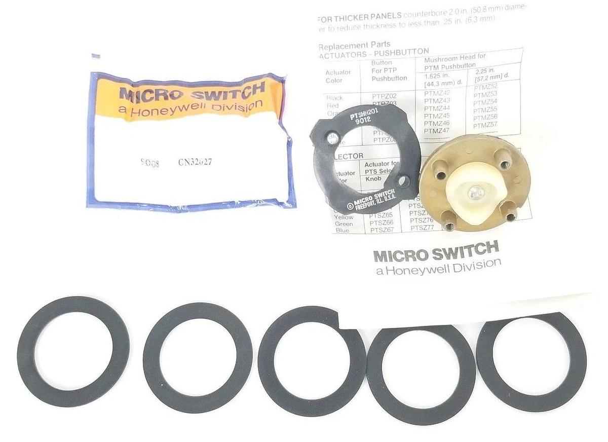Used LOT OF 2 NIB HONEYWELL MICRO SWITCH PTSHH201 SELECTOR SWITCH, 3POS, PTSHH2019013