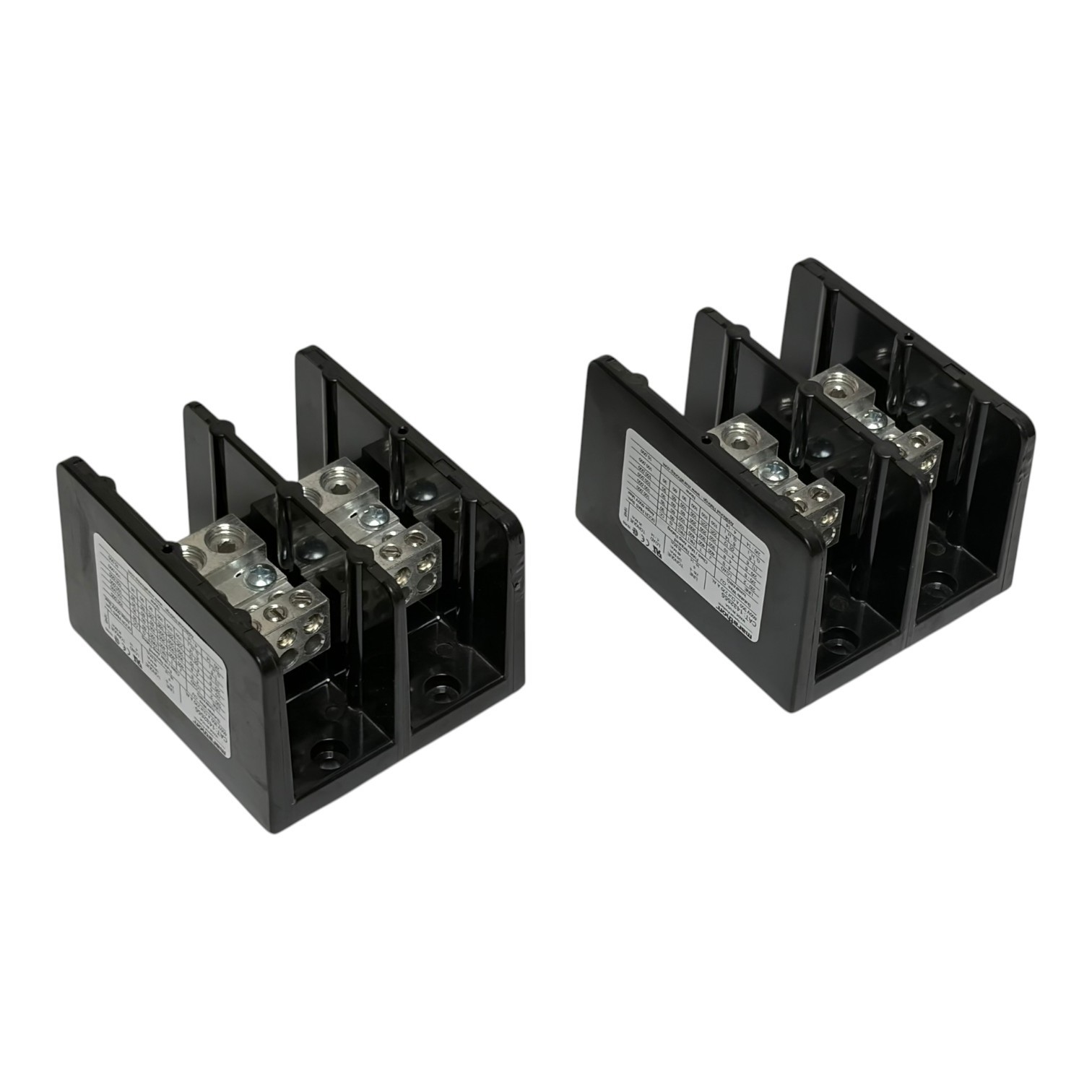 Used Lot of 2 Marathon 1432555 Power Distribution Block 350A 600V 2-Pole New Surplus