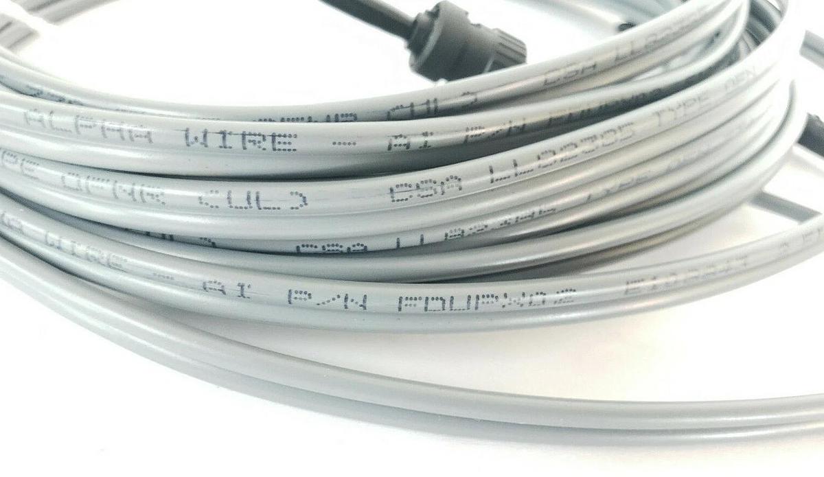 Used NEW ALPHA WIRE FCA822-4.5M ST/ST DUPLEX 4.5M FIBER OPTIC CABLE FDUPX02 OFNR