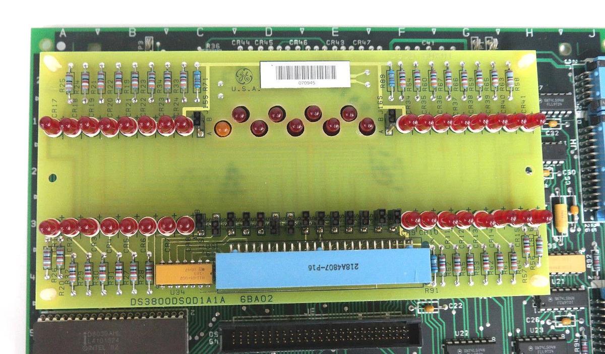 GE DS3800HSQD1J1G Mark IV TURBINE CONTROL BOARD W/DS3800DSQD1A1A SEQUENCER BOARD