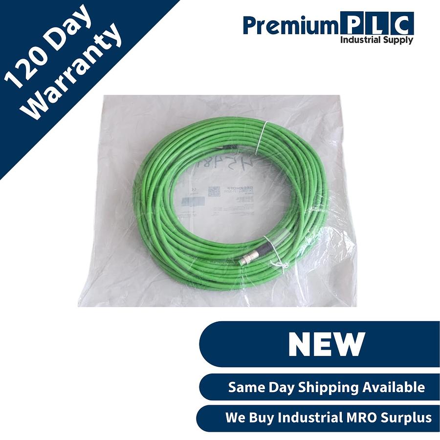 NEW BECKHOFF ZK1090-3131-3250 EtherCAT CABLE 4-PIN M8 MALE/M8 MALE 25m 068828