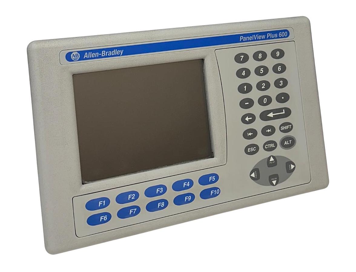 Used ALLEN BRADLEY 2711P-B6C20D8 /A PanelView Plus 600 KEY/TOUCH EtherNet 24VDC USNP