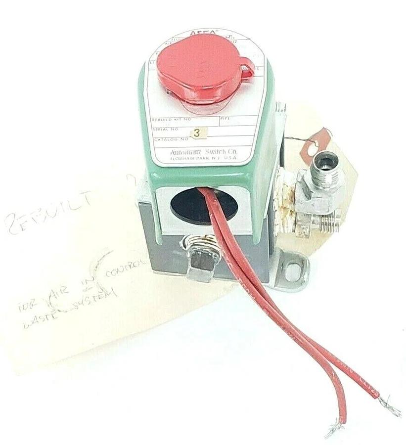 Refurbished REBUILT ASCO 8340A 3 SOLENOID VALVE PIPE: 1/4'' VOLTS/HZ 110/50 120/60 8340A3
