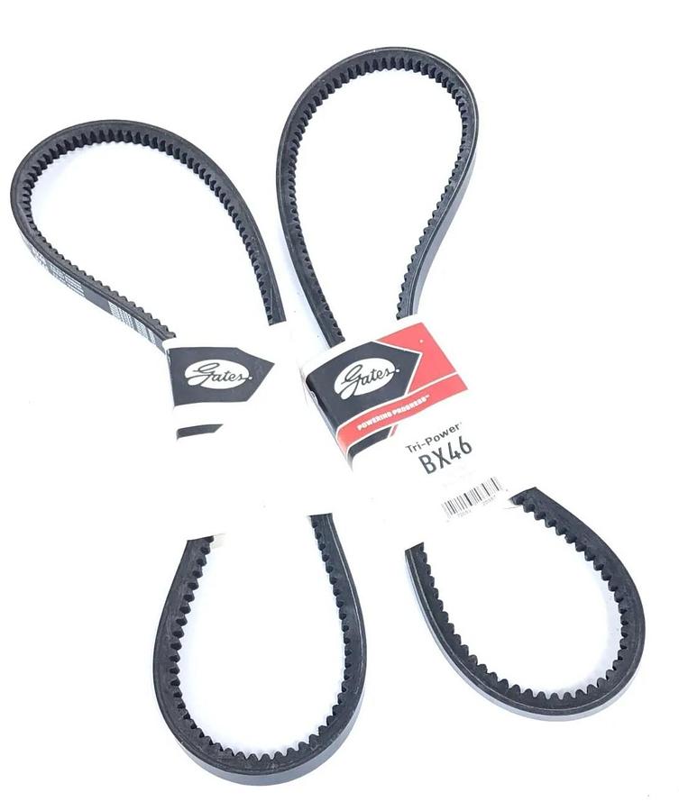 Used LOT OF 2 NEW GATES BX46 TRI-POWER BELTS