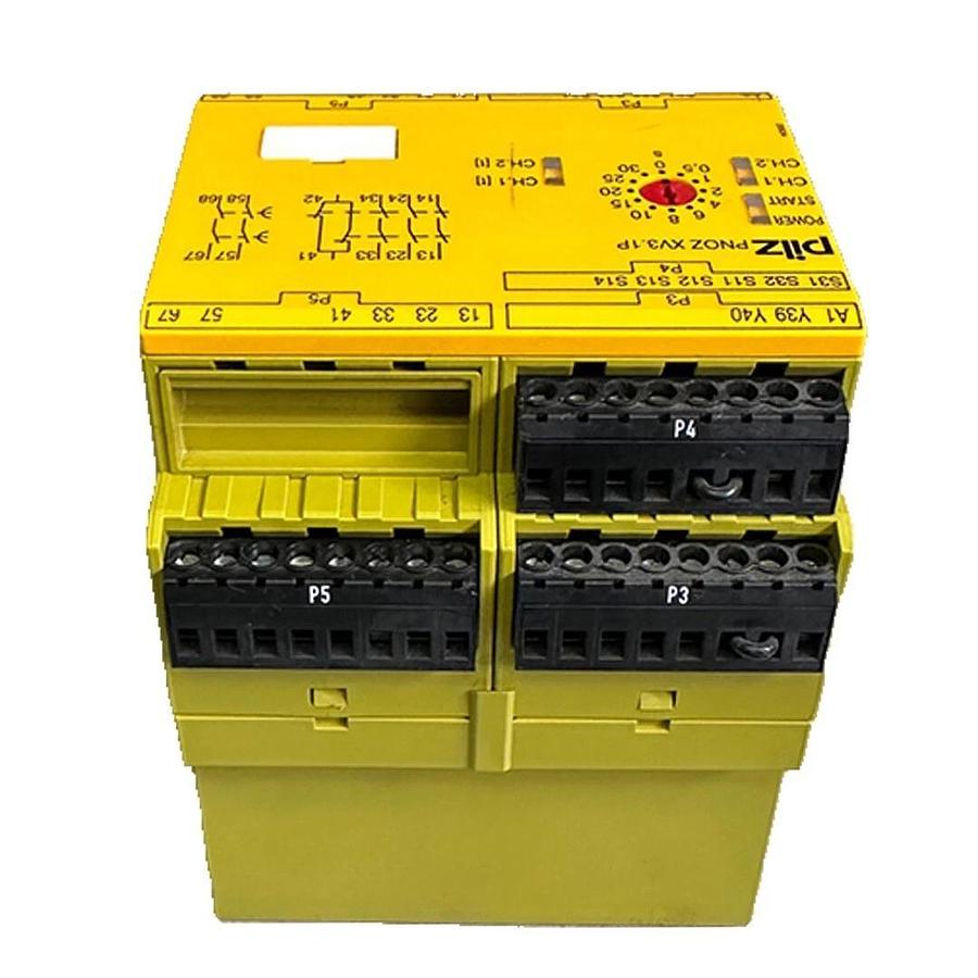Used PILZ PNOZ XV3. 1P 30/2VDC 3n/o 1n/c 2n/o t TIME MONITORING RELAY 777520