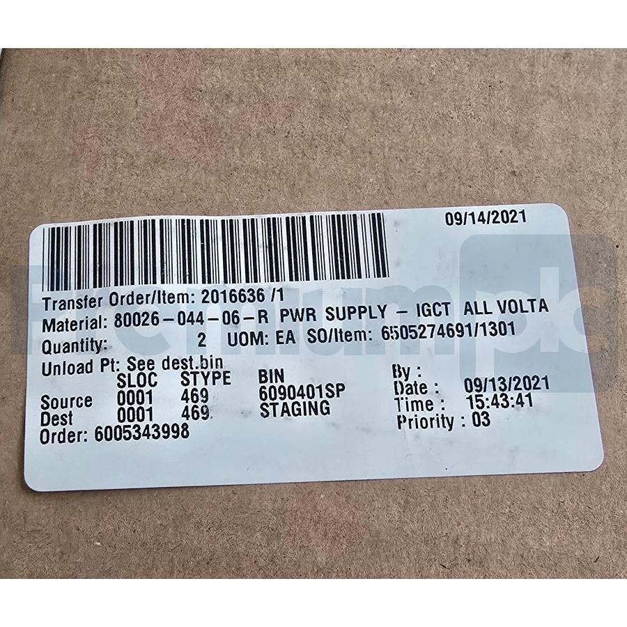 Allen Bradley 80026-044-06-R /1 PowerFlex 7000 Power Supply GT/HVI-P4668-06 NSFS