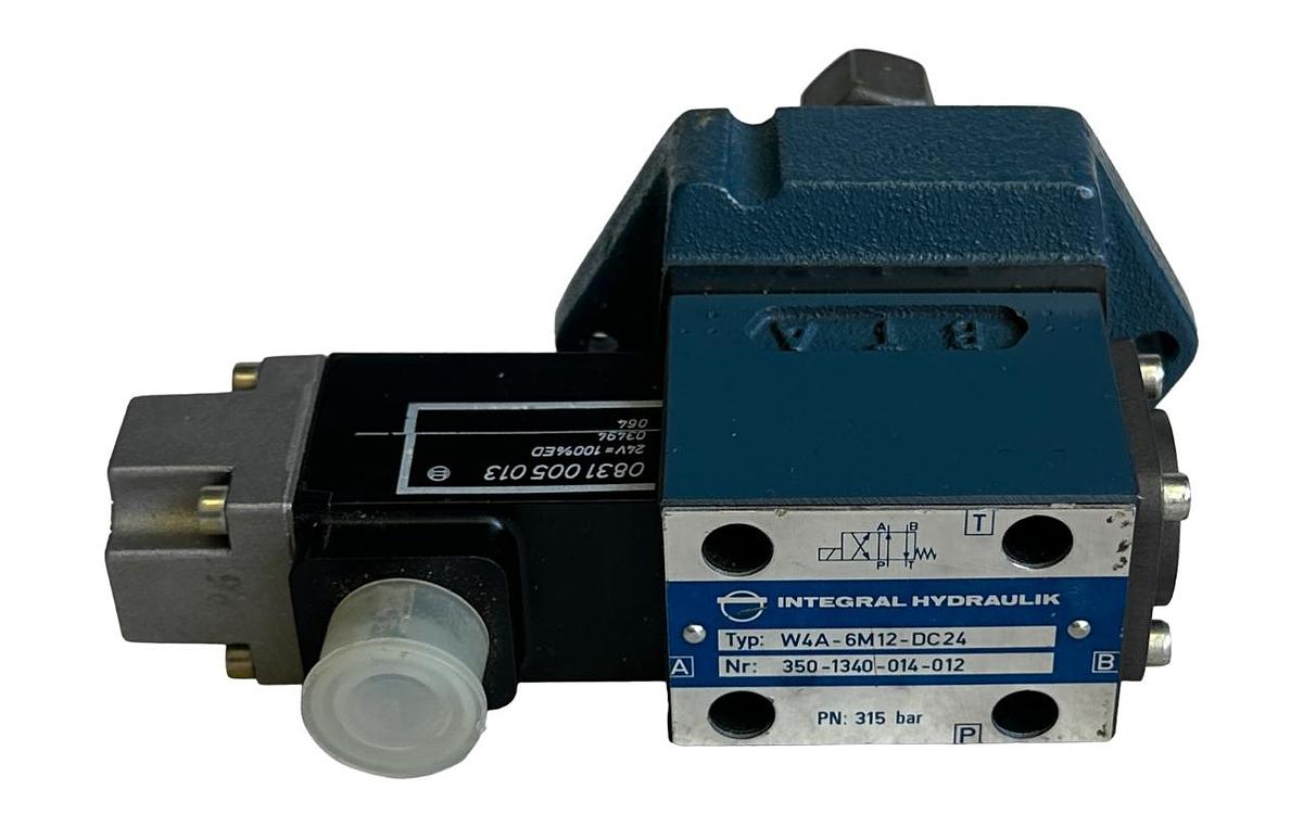 Used NEW INTEGRAL HYDRAULIK W4A-6M12-DC24 / 350-1340-014-012 VALVE 0831005013 COIL