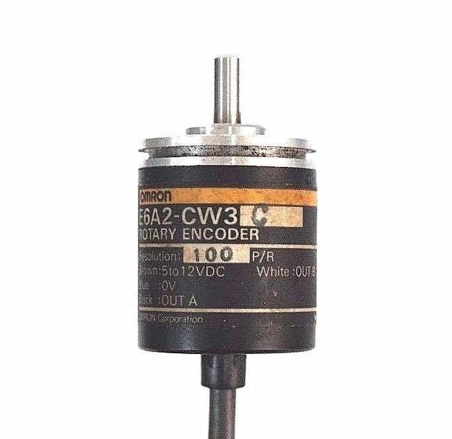 Used OMRON E6A2-CW3C ROTARY ENCODER RESOLUTION: 100 BROWN: 5 TO 12VDC