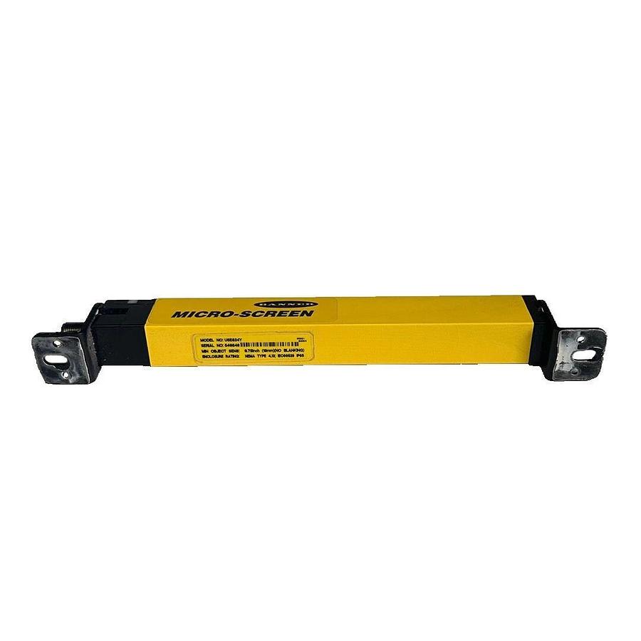 Used BANNER USE824Y MICRO-SCREEN SAFETY LIGHT CURTAIN EMITTER 19mm/0.75in 55051