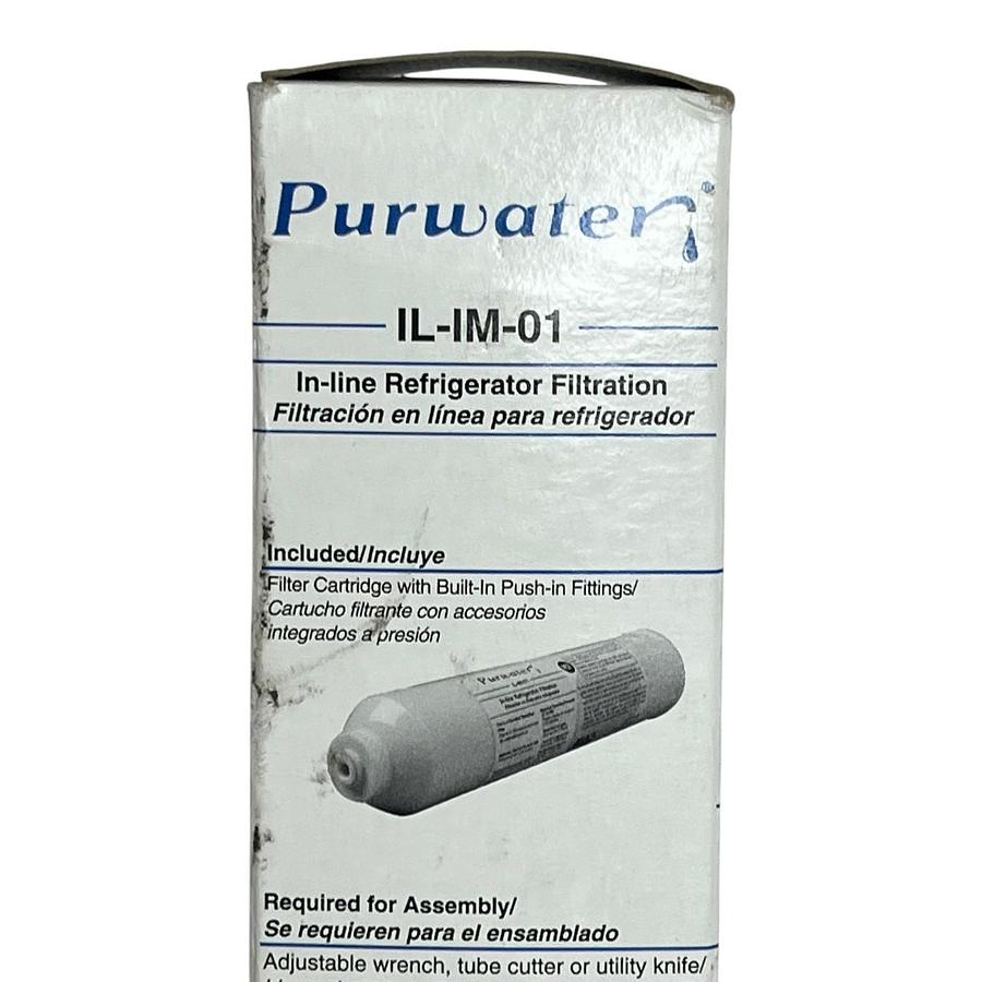 Used Lot of 3 Purwater 3M Cuno IL-IM-01 Inline Refrigerator Water Filters 5 Micron