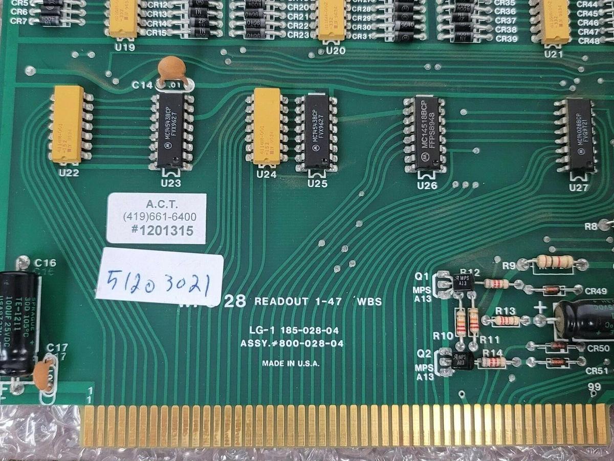 Refurbished REPAIRED EEI 800-028-04 PCB ASSY MASTER DIGITAL READOUT BOARD 80002804